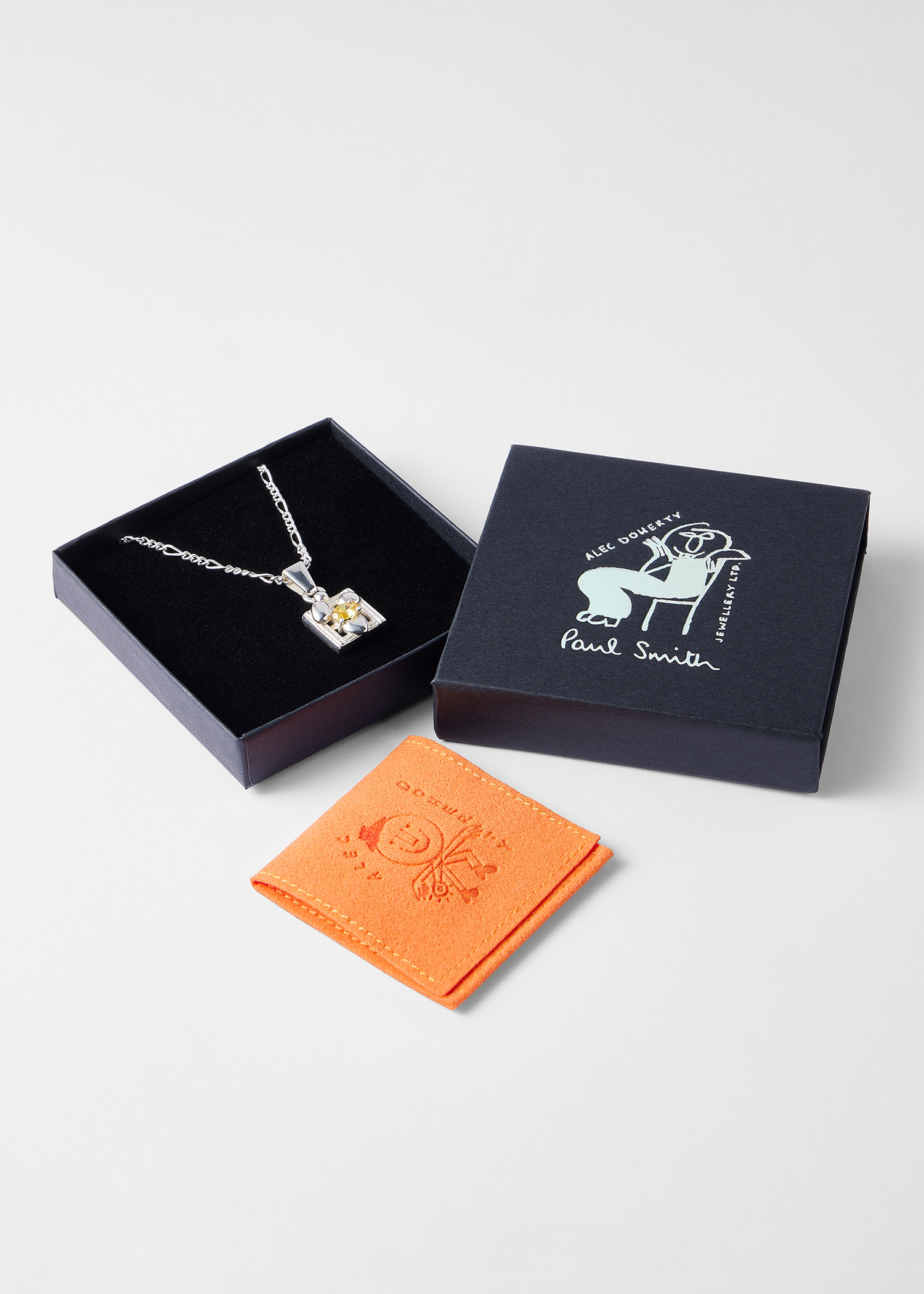 Alec Doherty For Paul Smith - Yellow Square One Pendant Necklace - 3