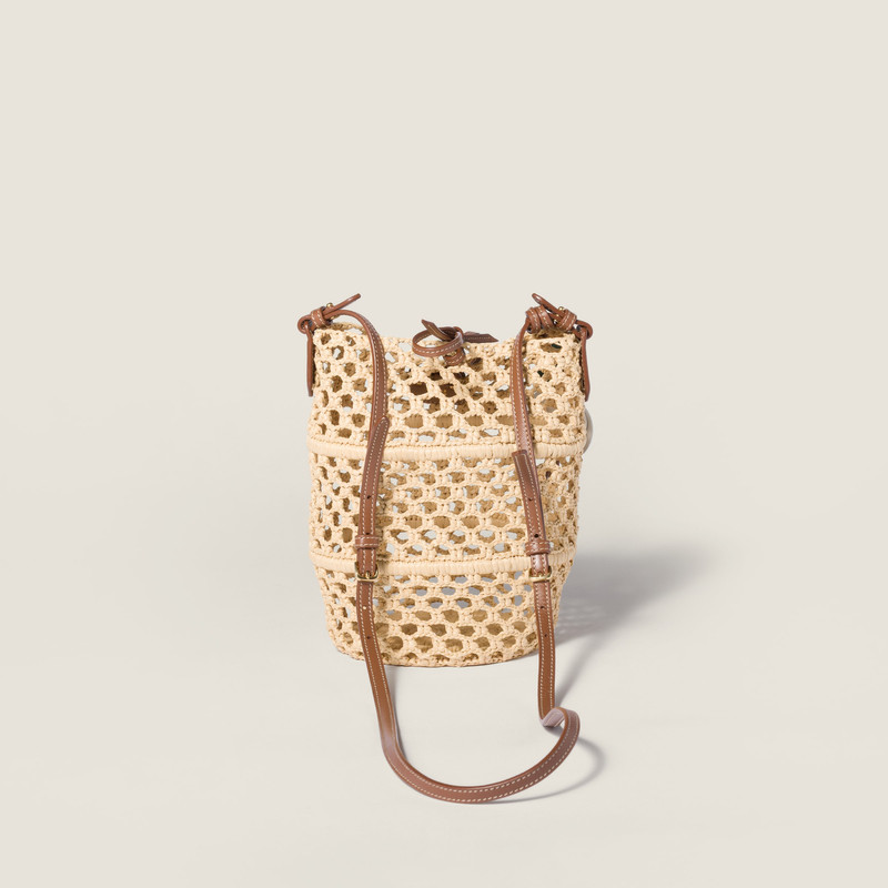 Raffia crochet pouch 3