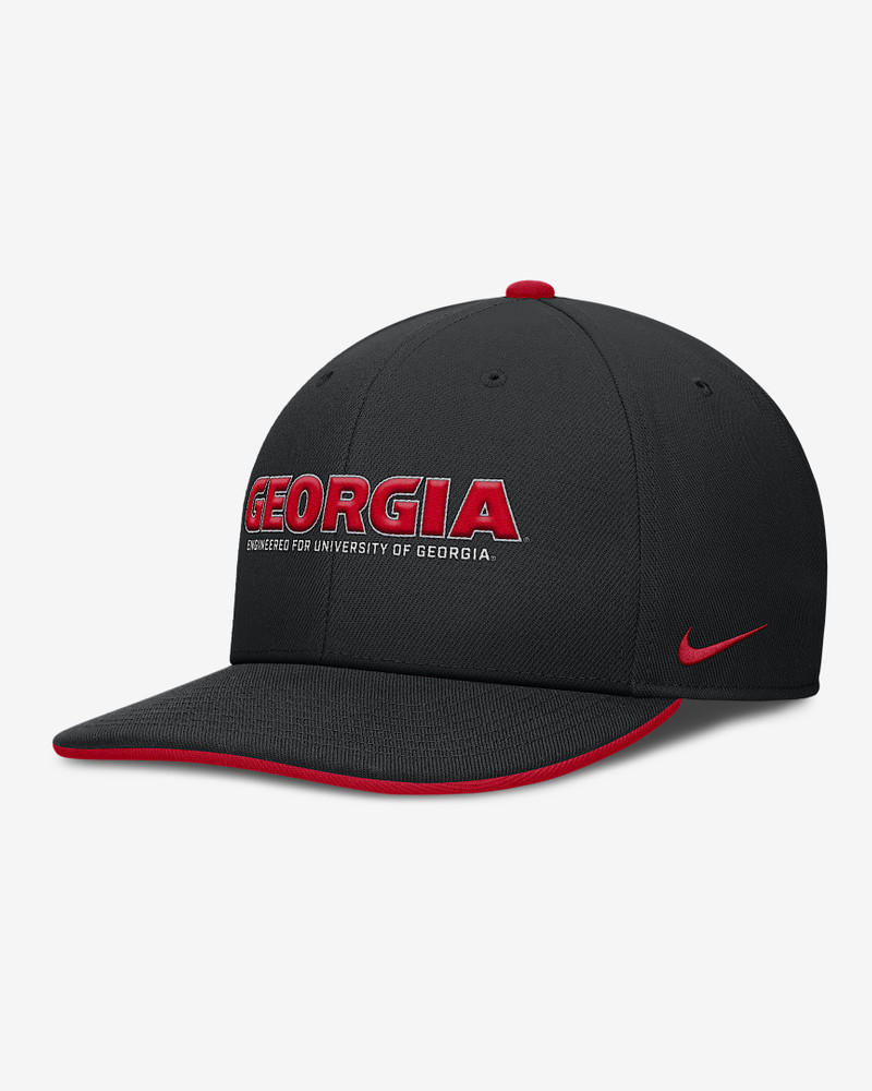 Georgia On-Field Club Men's Nike Dri-FIT College Adjustable Hat 1