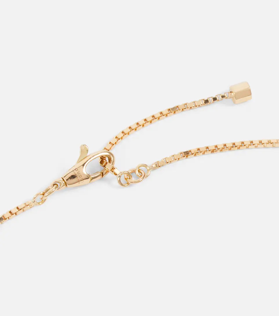 Gucci Link to Love 18kt gold necklace with tourmalines - 2