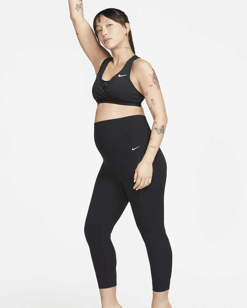 Nike Zenvy (M) Women's Gentle-Support High-Waisted 7/8 Leggings with Pockets (Maternity) - 1