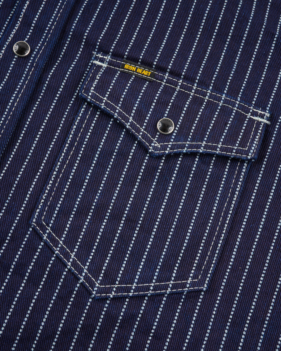 IHSH-62-IND 12oz Wabash Western Shirt - Indigo - 8