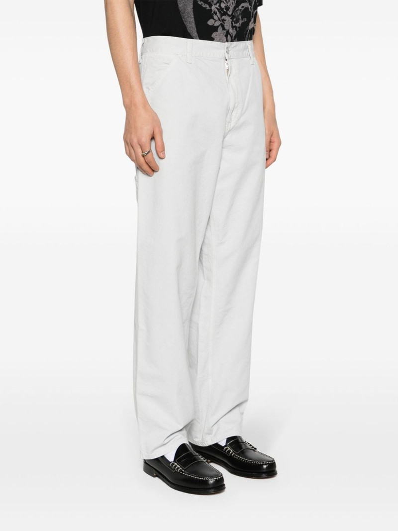 Single Knee straight-leg trousers 3