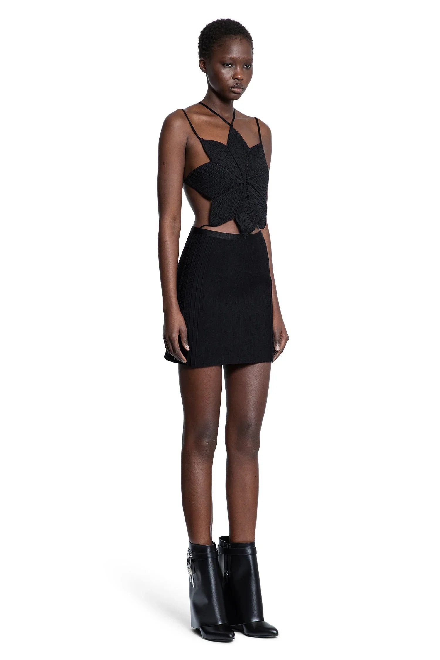 Star-Knitted-Short-Dress - 3