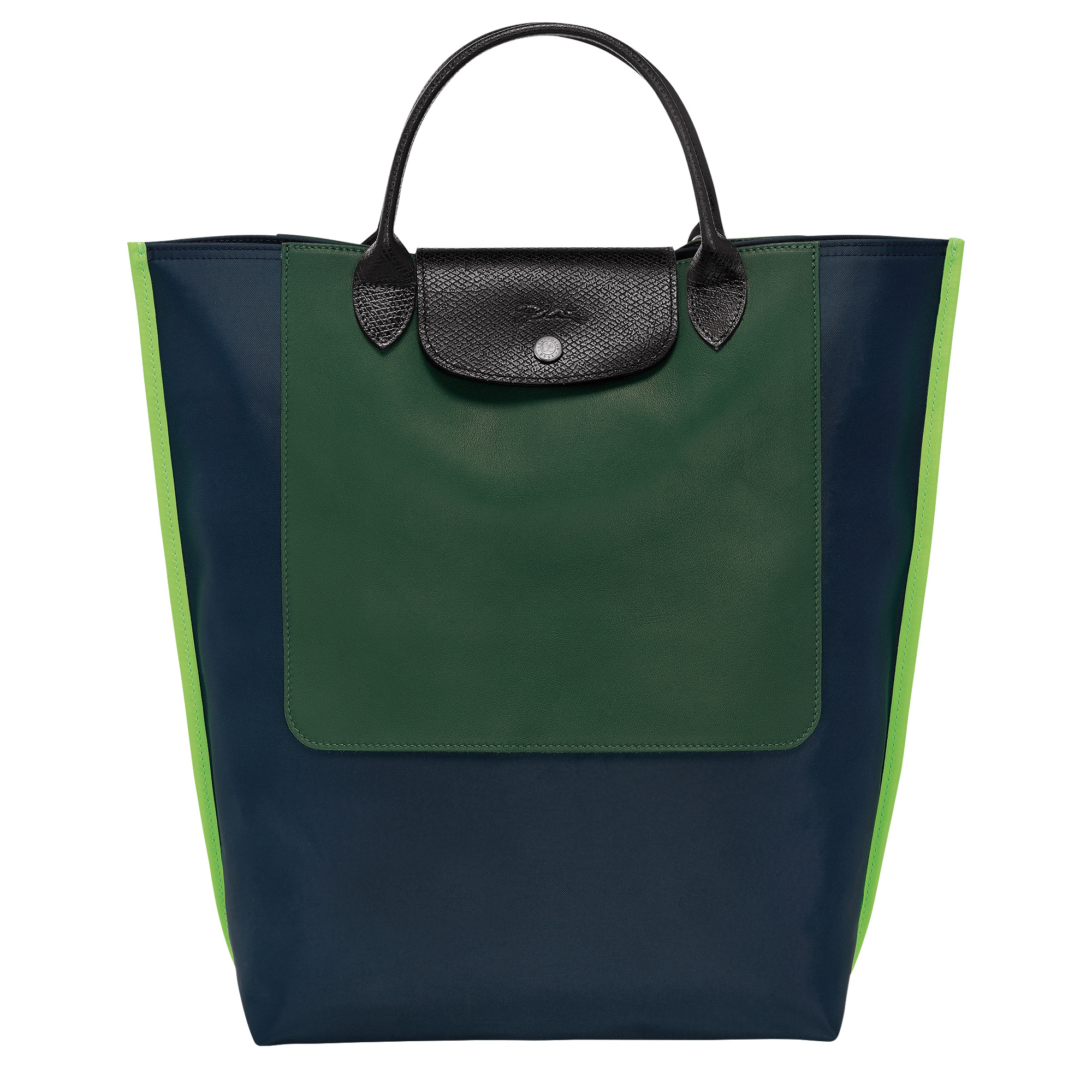 Cabas Longchamp M Tote bag Navy - Canvas - 1