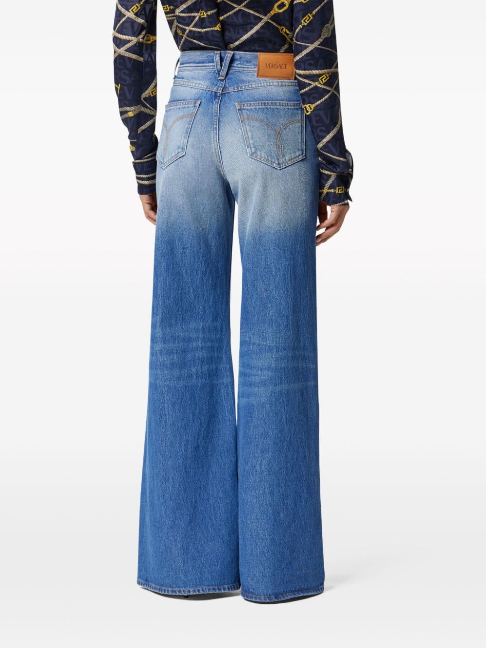 Medusa 95 mid-rise flared jeans - 4