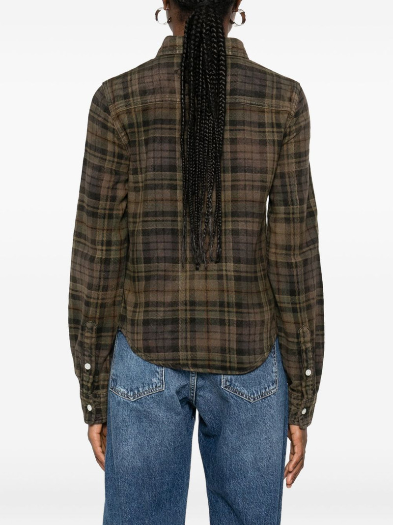 check-pattern buttoned shirt 4