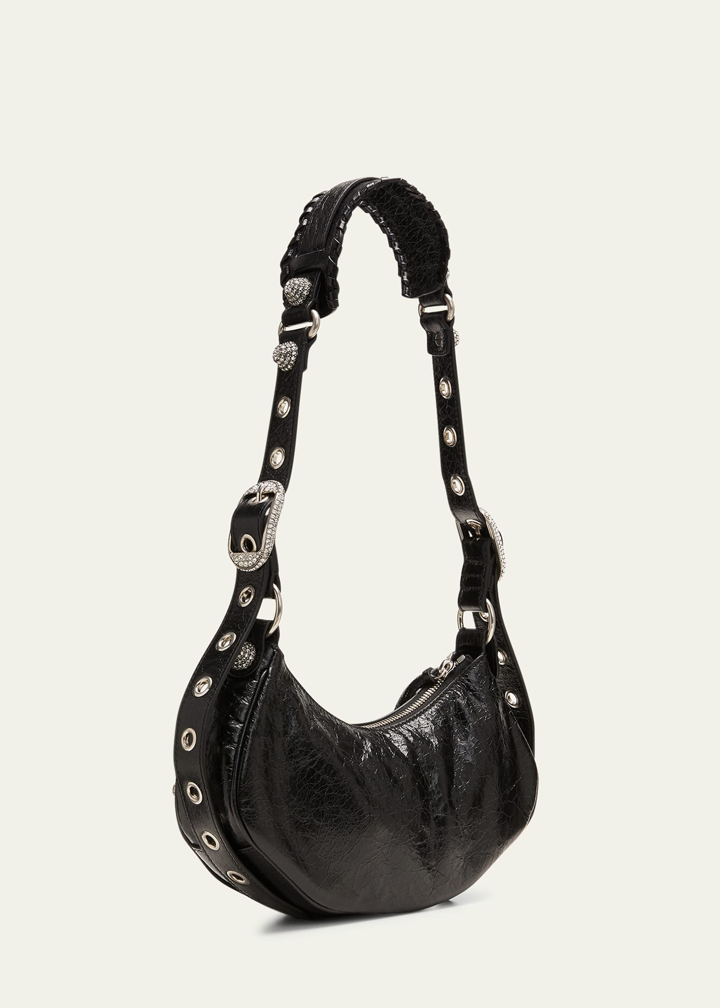 Le Cagole XS Lambskin Leather Shoulder Bag - 3