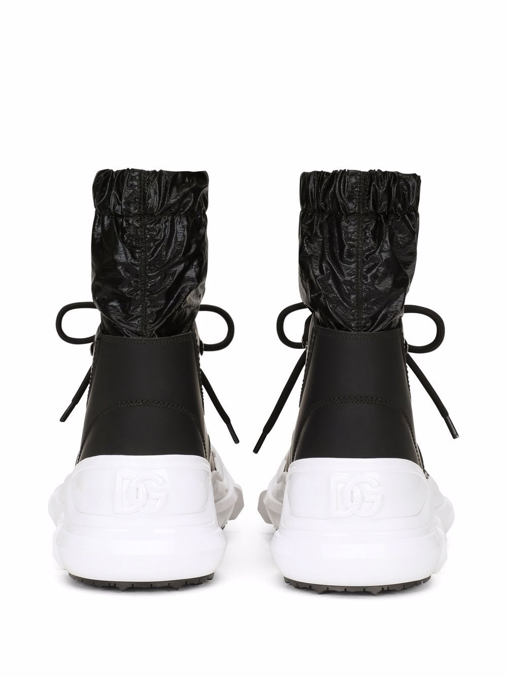 elasticated lace-up boots - 3