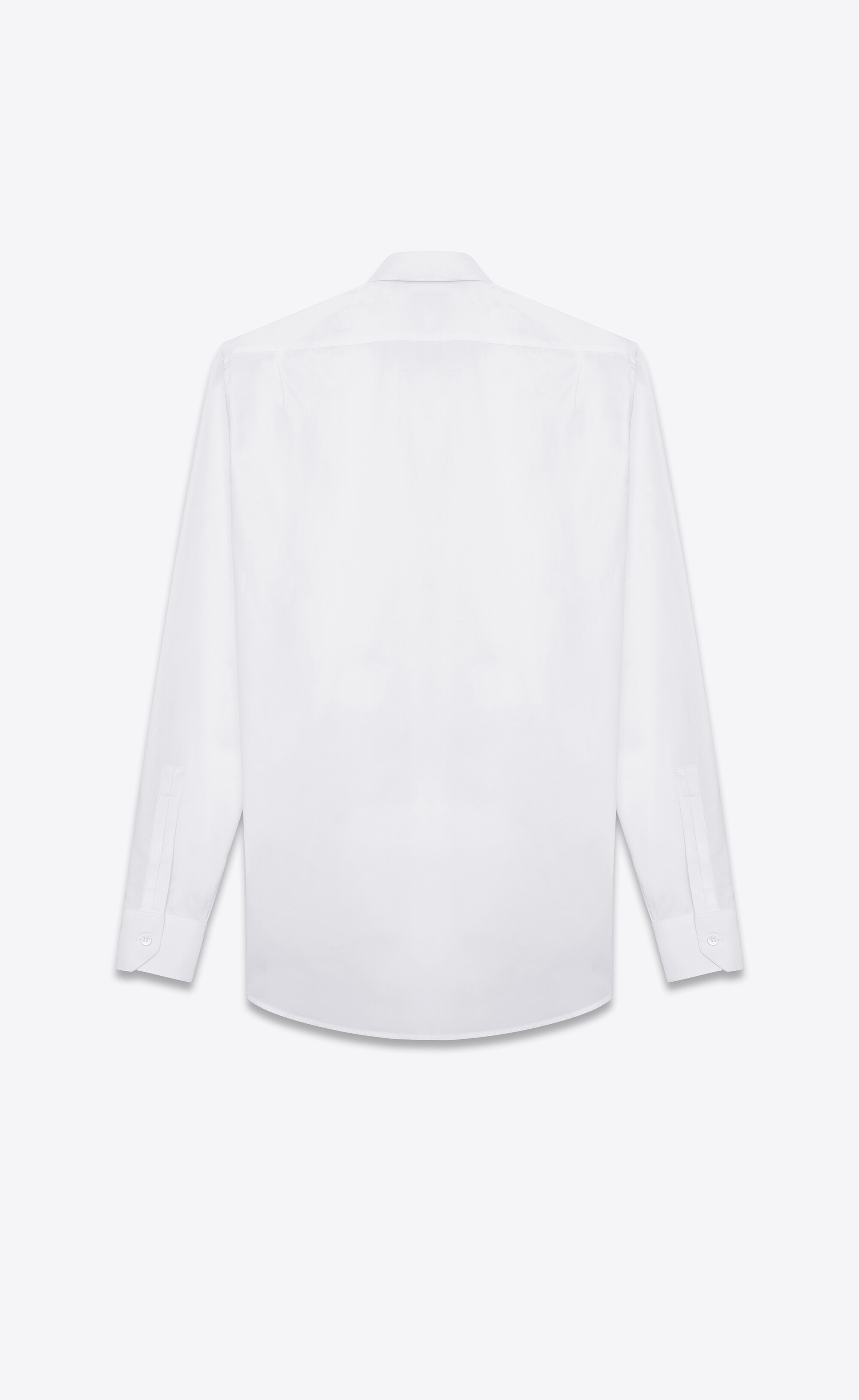 pique plastron yves collar shirt in cotton poplin - 2