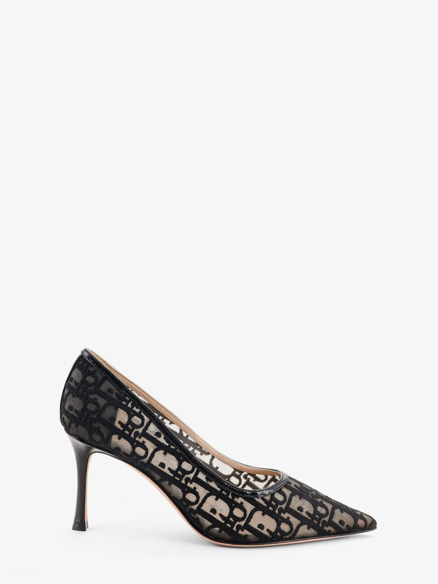Dior Adiorable Pump With Black Dior Oblique Emboidery - 1