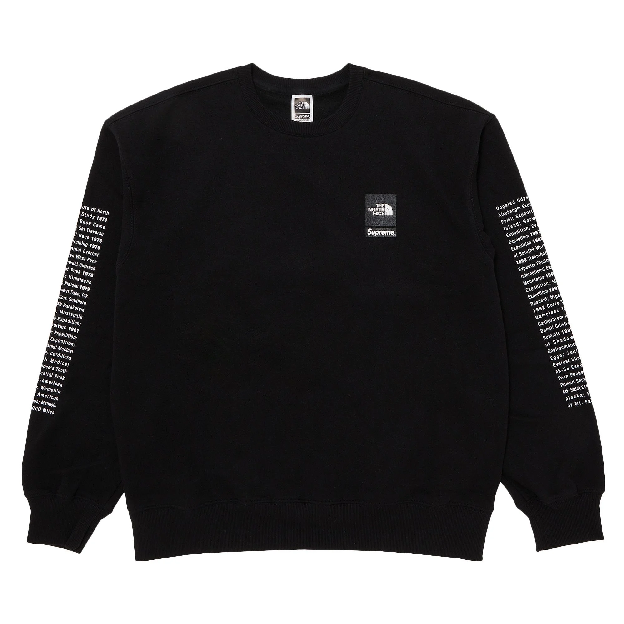 Supreme x The North Face Crewneck 'Black' - 1