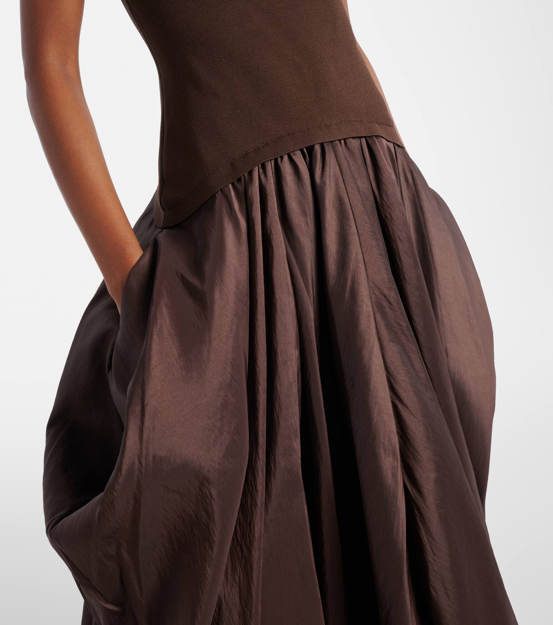 Izzy taffeta midi dress - 5