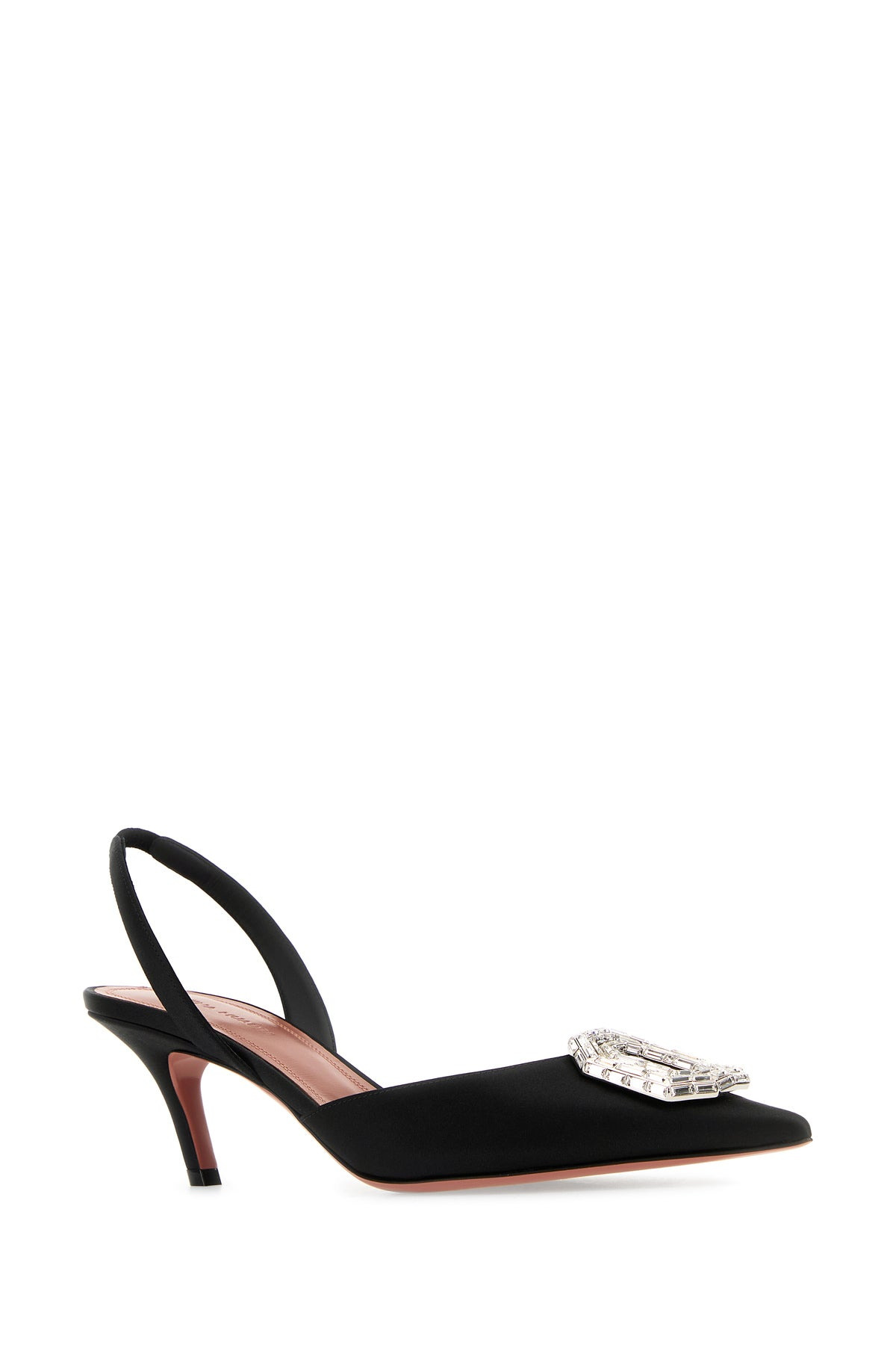 Black satin Camelia 60 pumps - 2