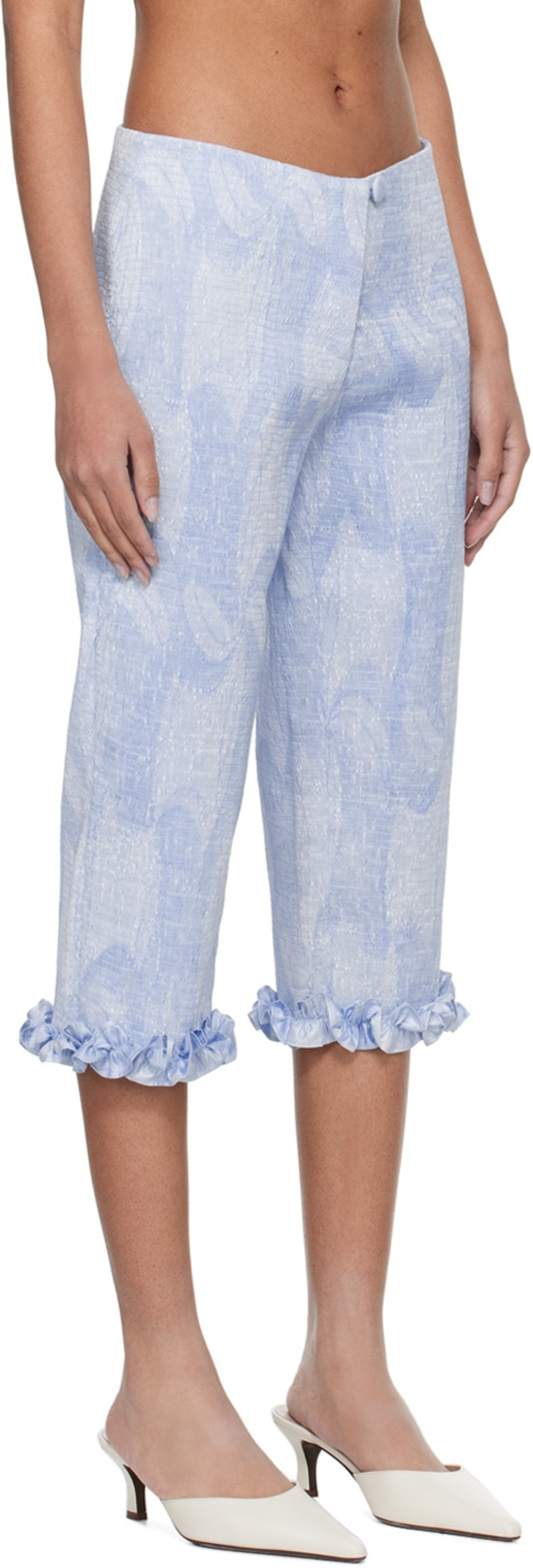 SUPER YAYA Blue Rita Trousers outlook