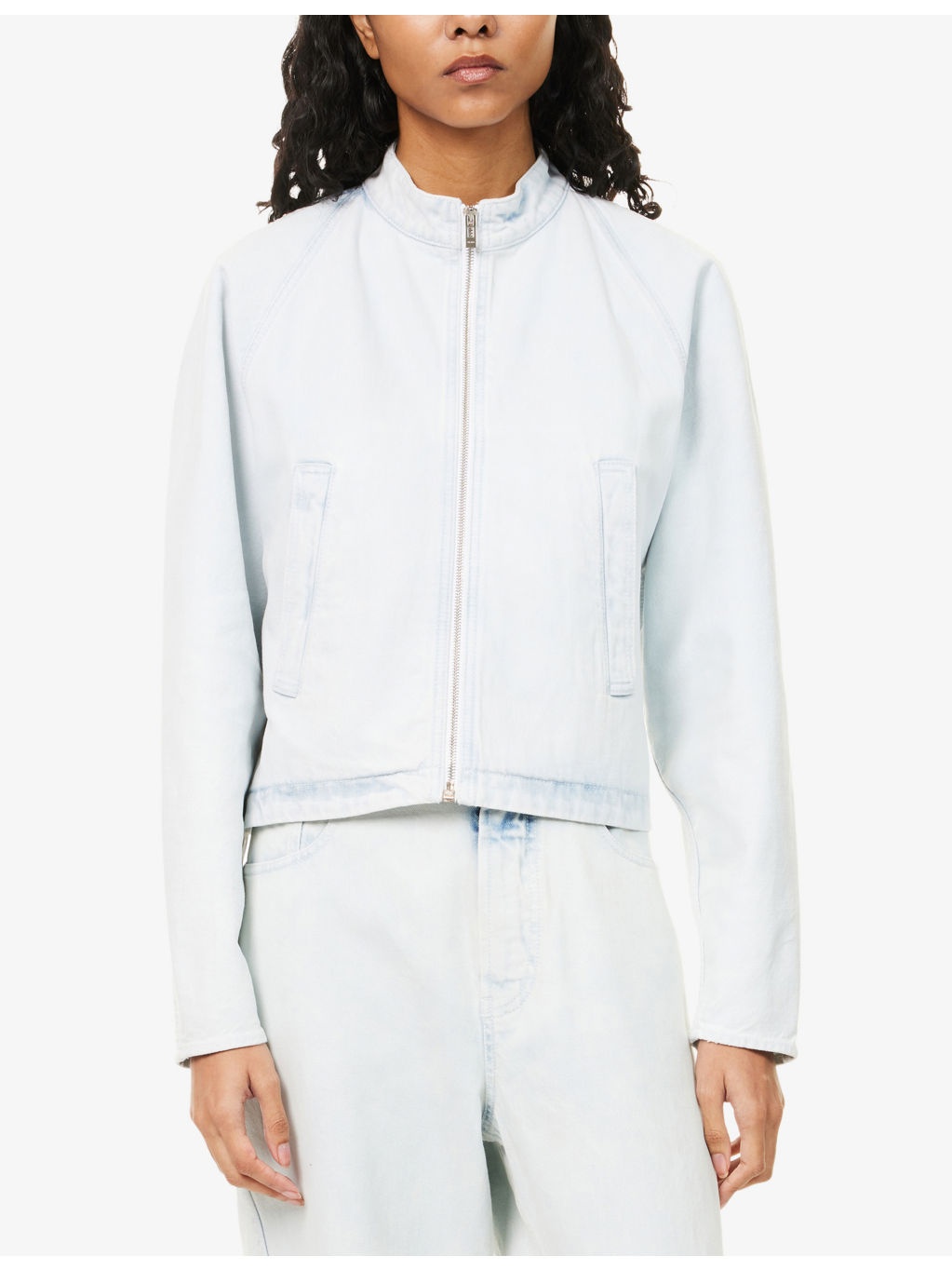 Round Faded-Wash Denim Jacket - 3