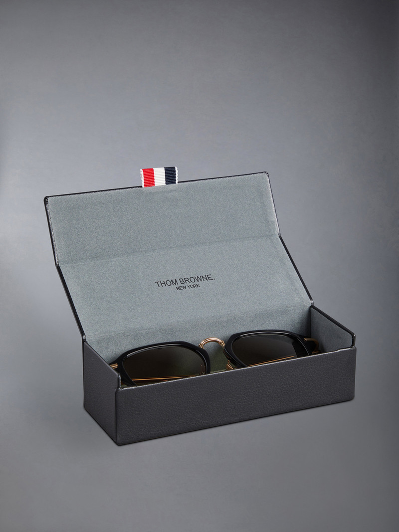 Acetate And Titanium Rectangular Sunglasses 6