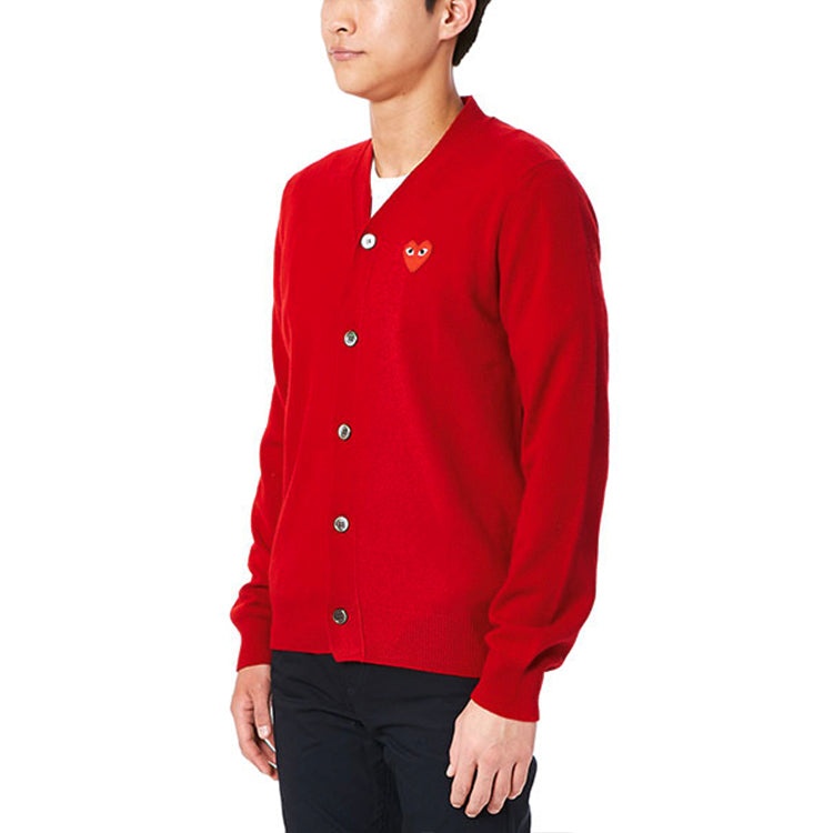 COMME des GARCONS PLAY Cardigan Red Emblem 'Red' AZ-N008-051-5 - 4