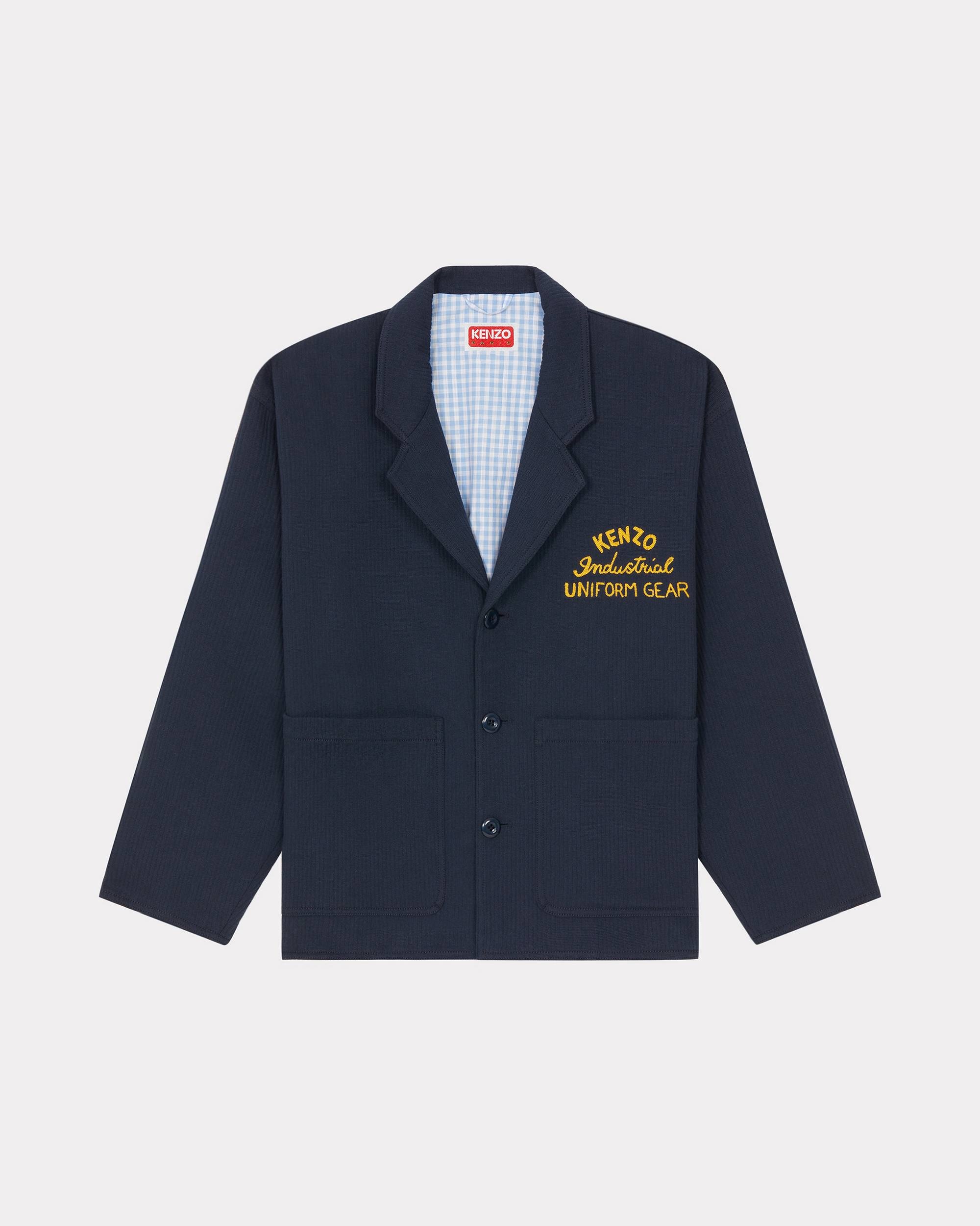 'KENZO Drawn Varsity' embroidered workwear jacket - 1