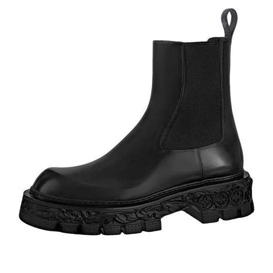 LOUIS VUITTON LV Baroque Chelsea Boots 'Black' 1AAZ40 - 1