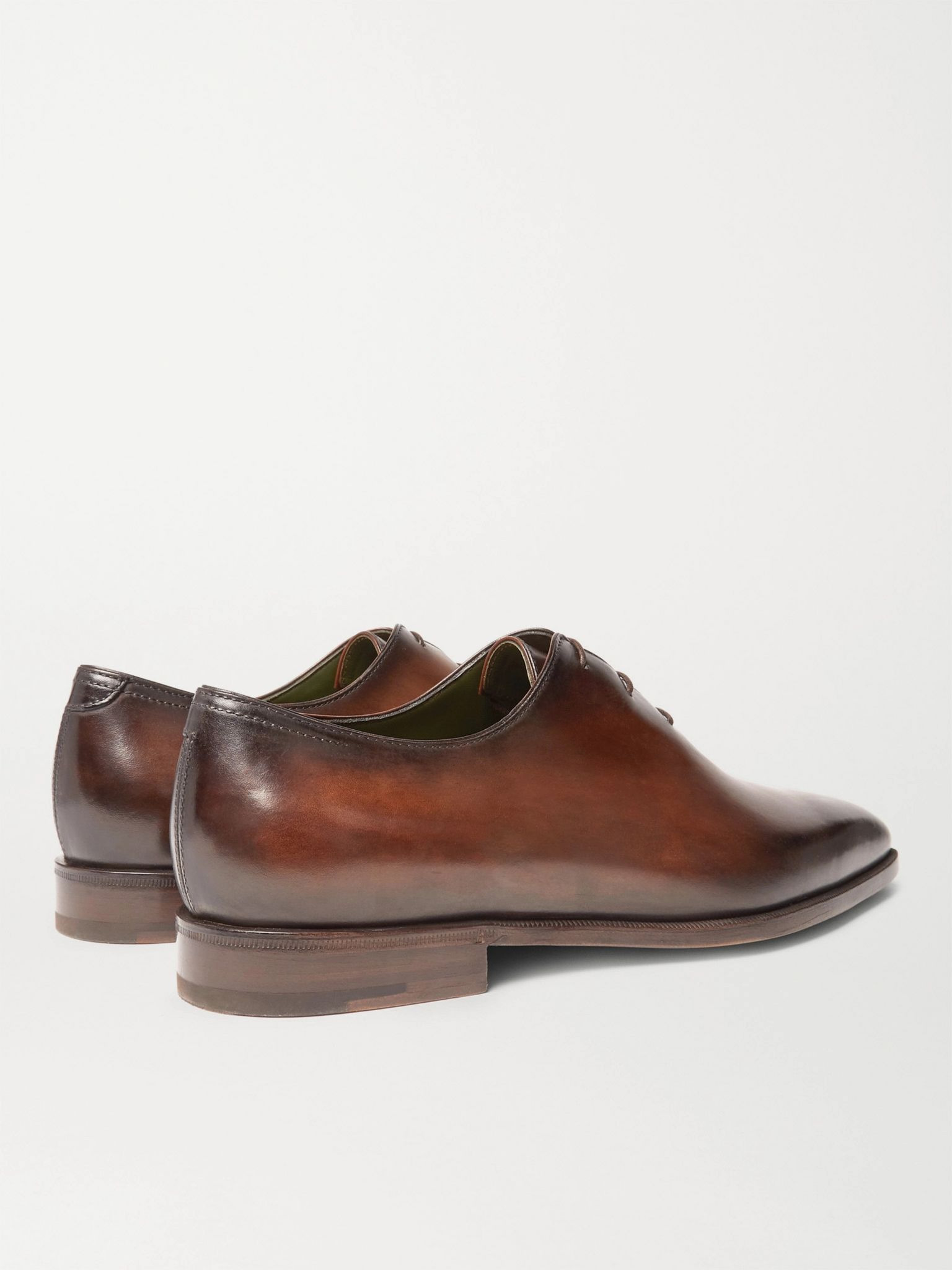 Blake Whole-Cut Venezia Leather Oxford Shoes Brown - 4