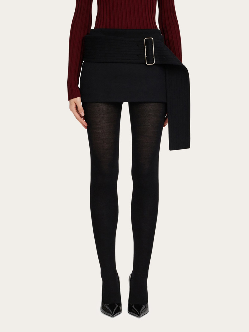FERRAGAMO Cashmere blend mini skirt outlook