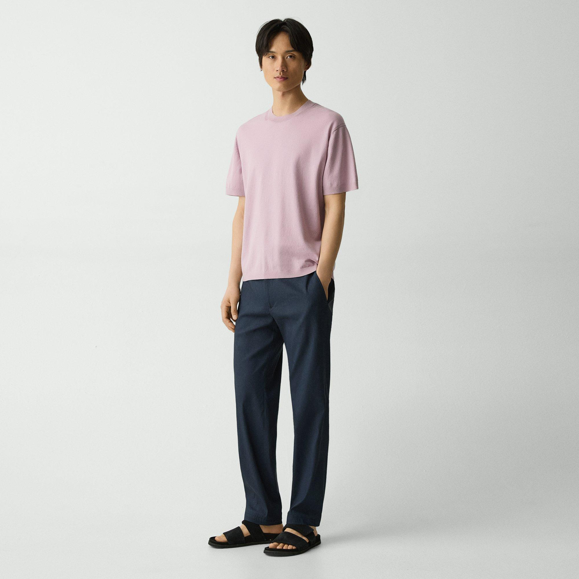 Relaxed Crewneck Tee in Cotton Light Twist - 6