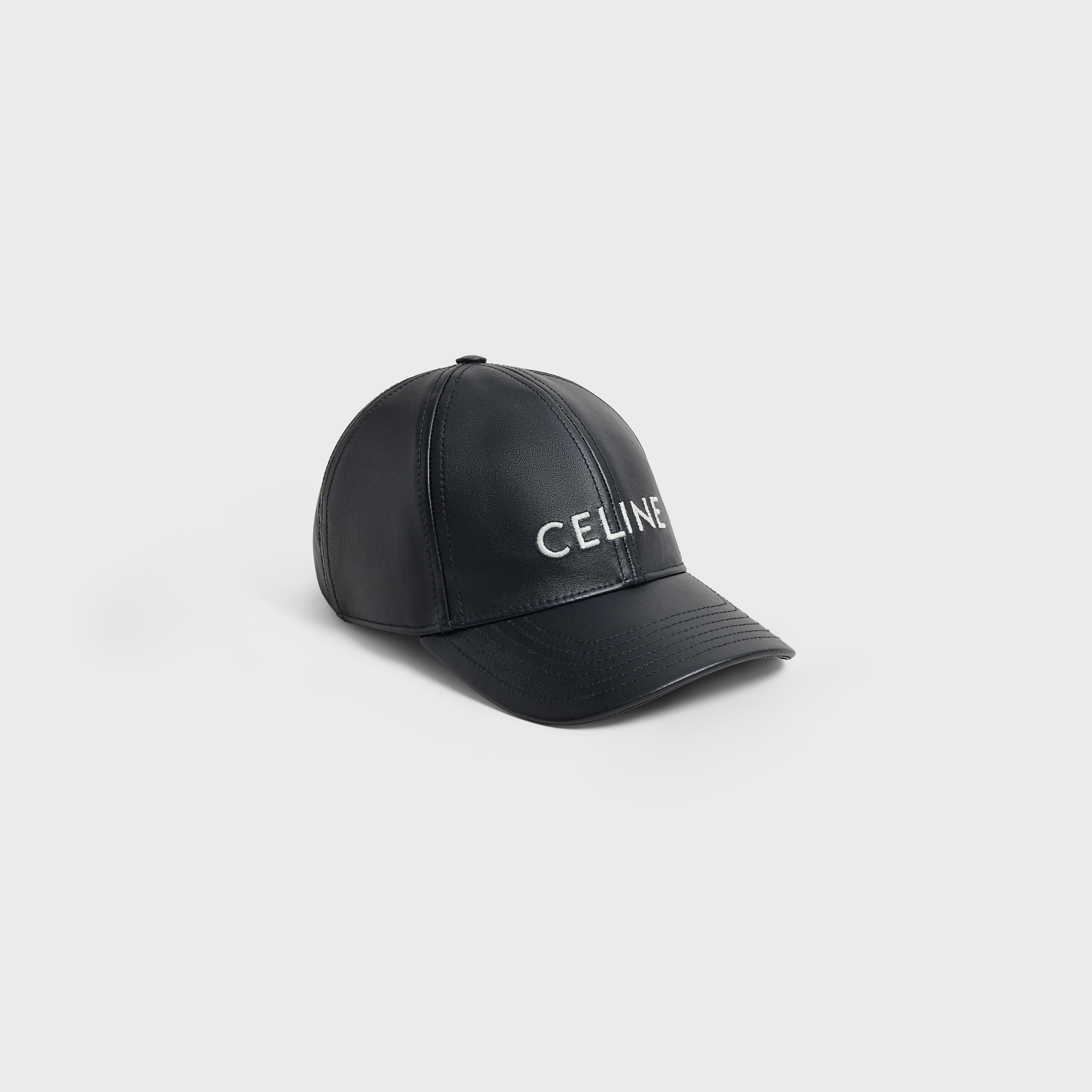 CELINE BASEBALL CAP IN LAMBSKIN LEATHER - 1