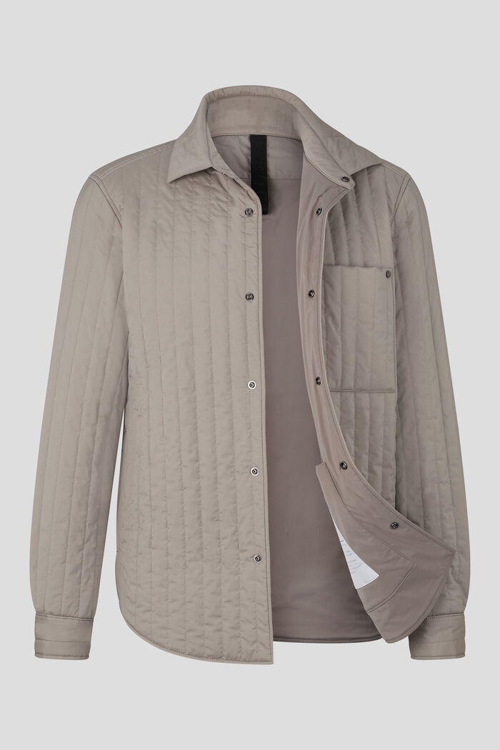 Olli Quilted shirt jacket in Beige - 2