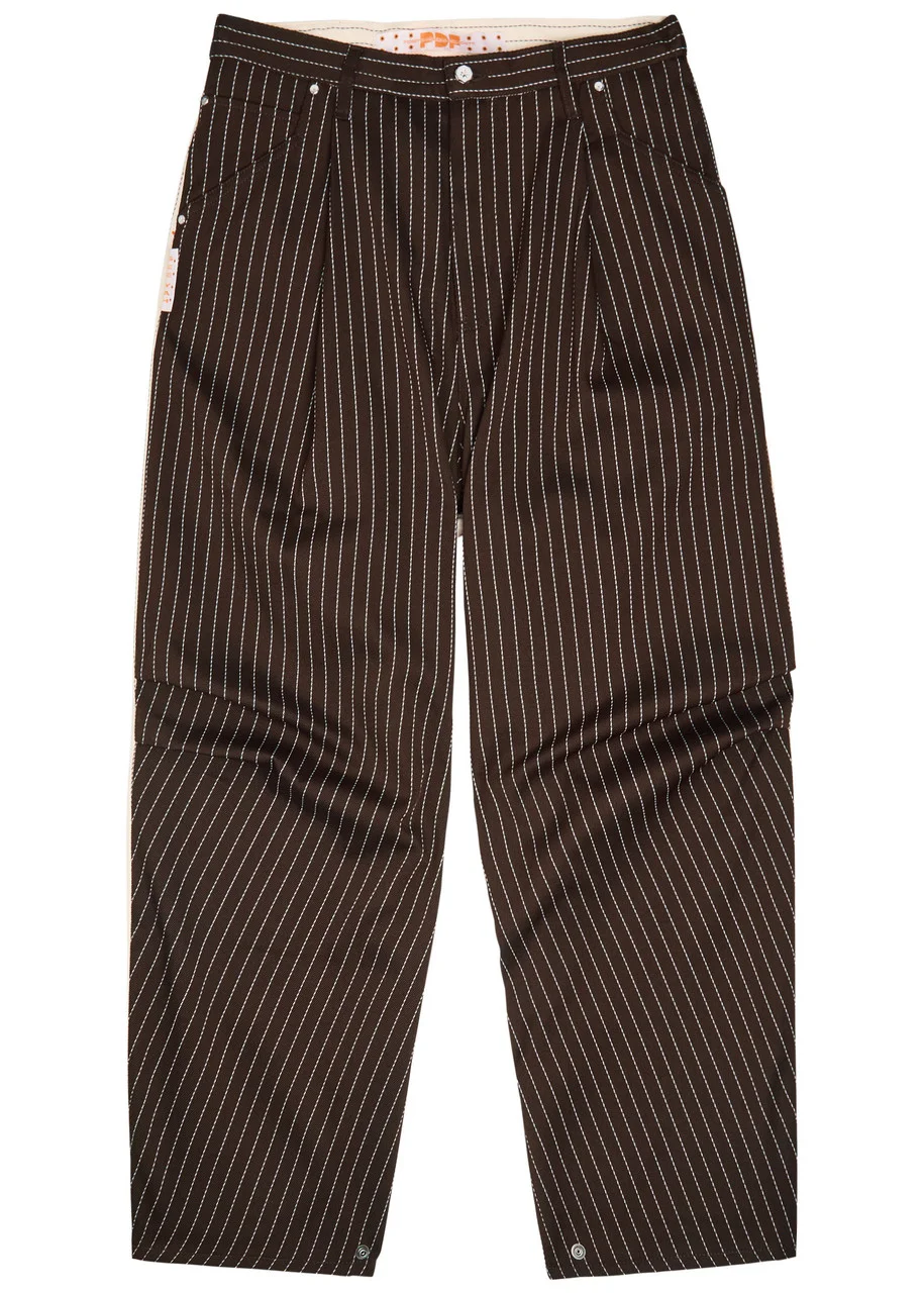 Pdf Channel Fat Angelo Pinstriped Straight-leg Woven Trousers - 1