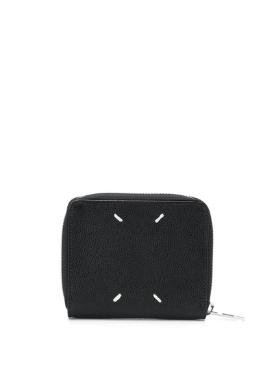 Maison Margiela zip-around grainy leather wallet outlook