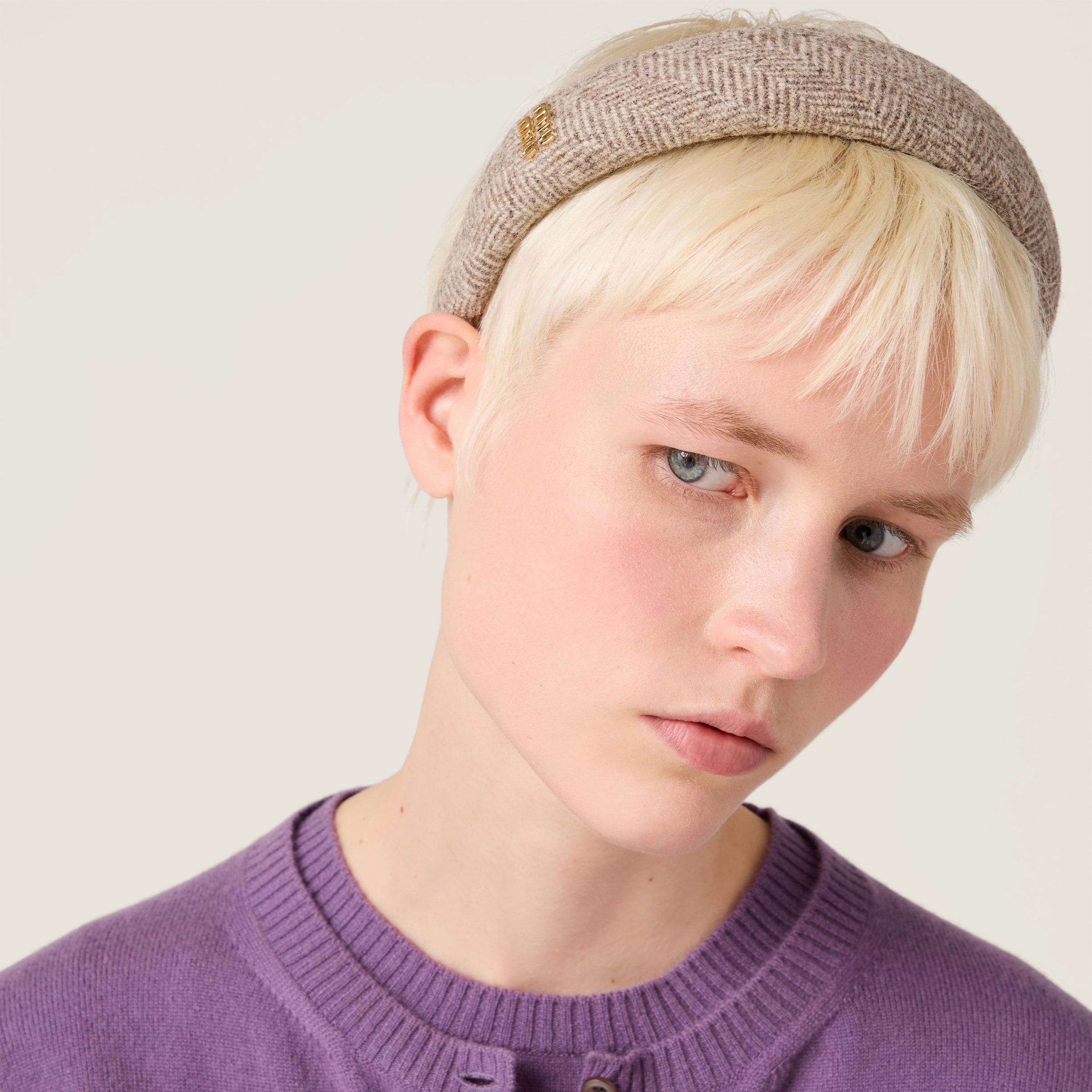 Chevron wool headband - 2