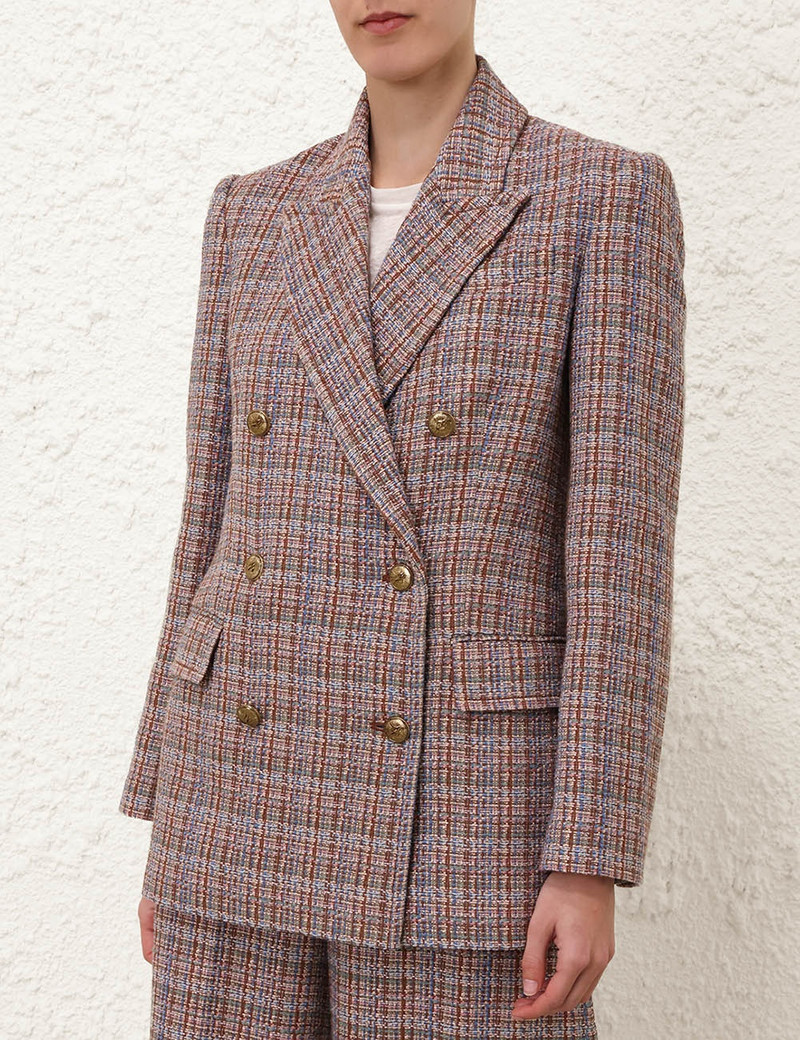 Zimmermann ILLUSTRATION TWEED JACKET outlook