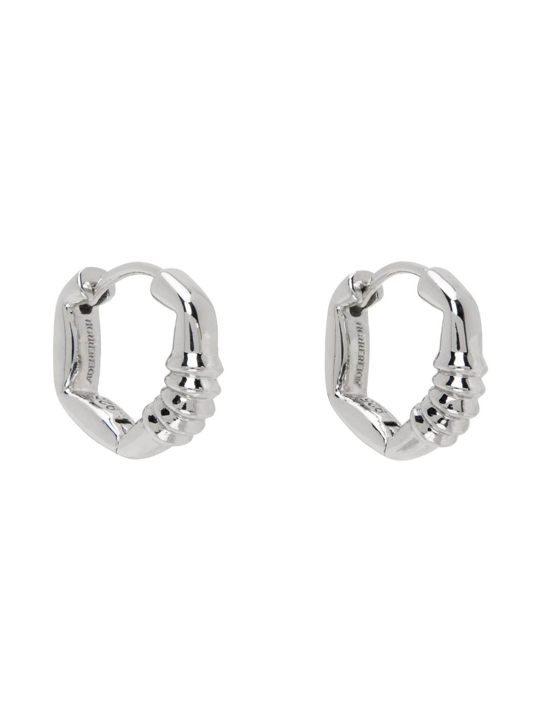 Silver Hoop Earrings - 2