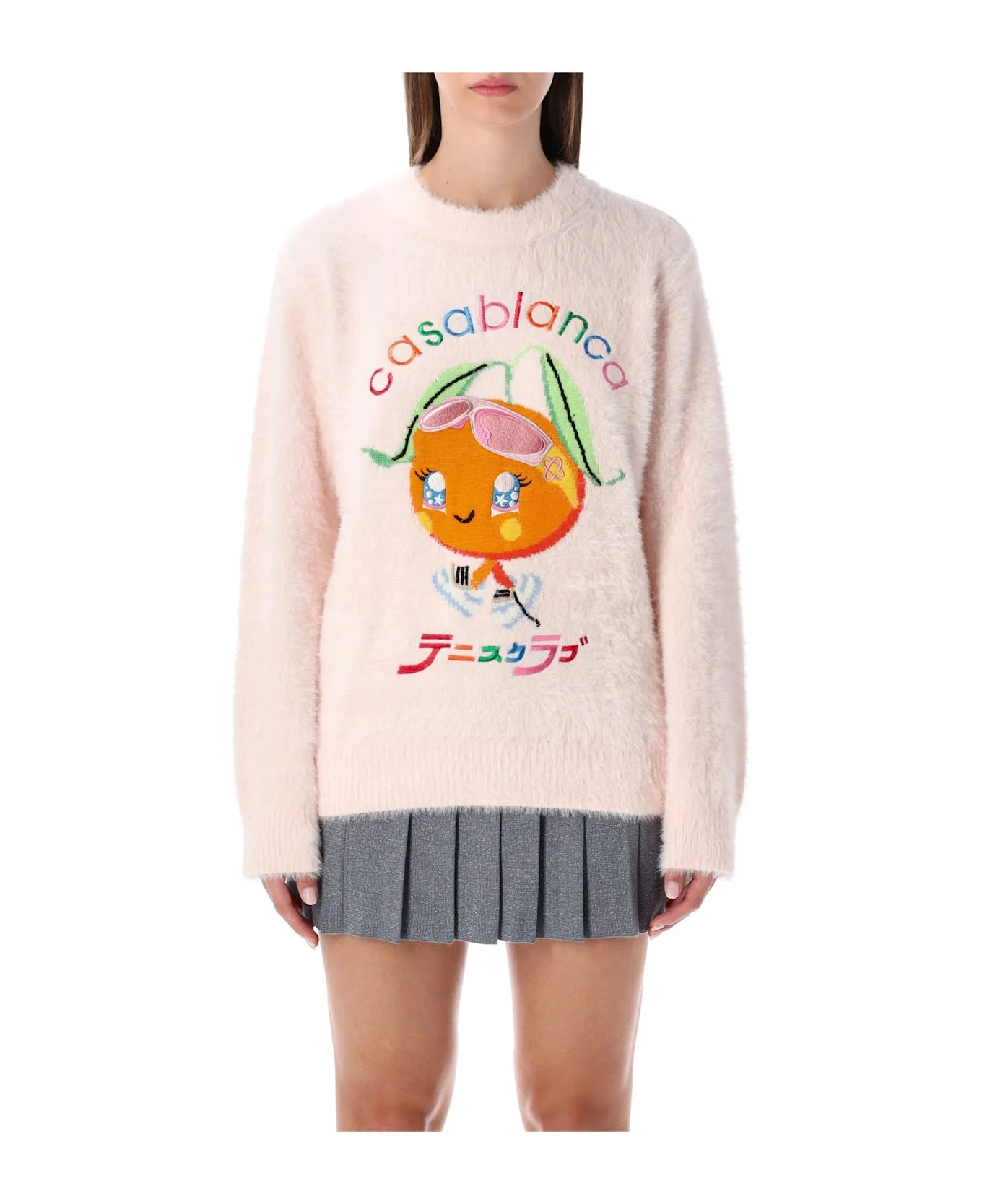 Casablanca Character Intarsia Knit Sweater - 1