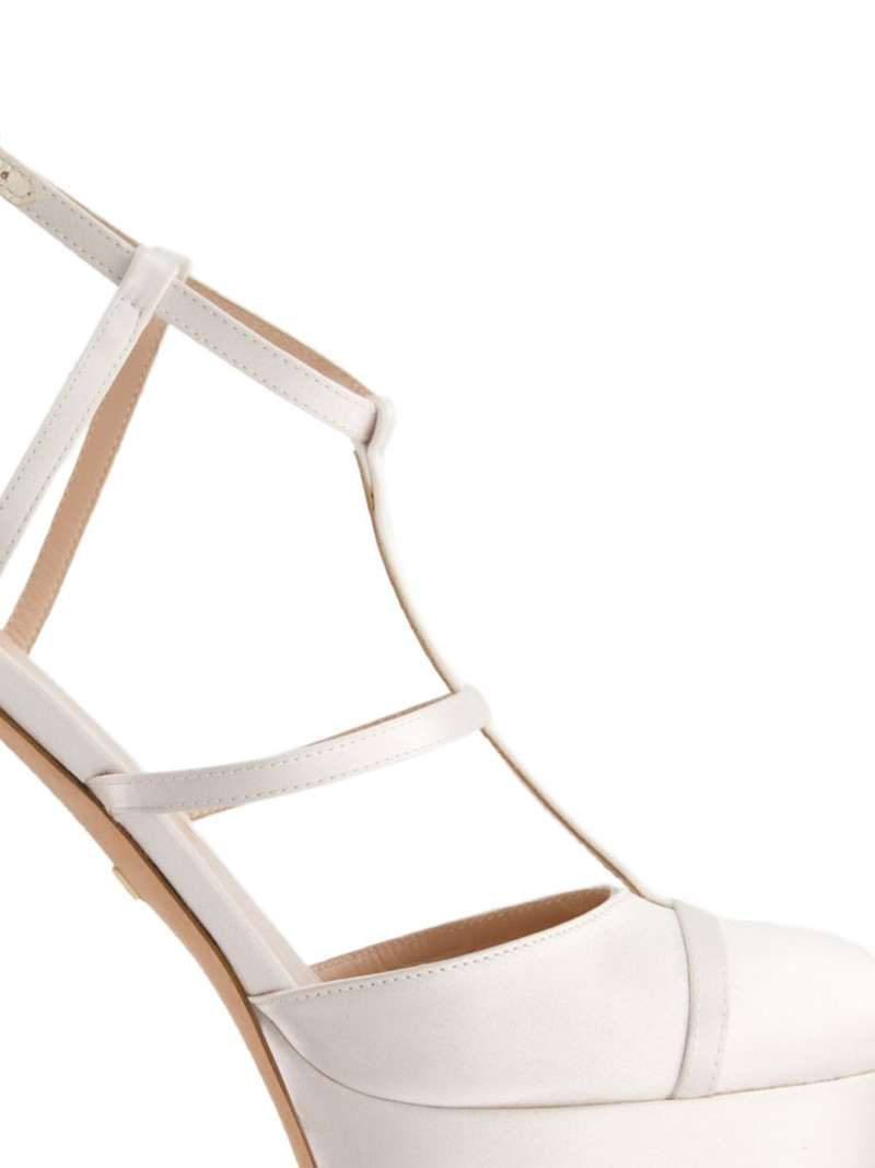 GIAMBATTISTA VALLI satin platform sandals outlook