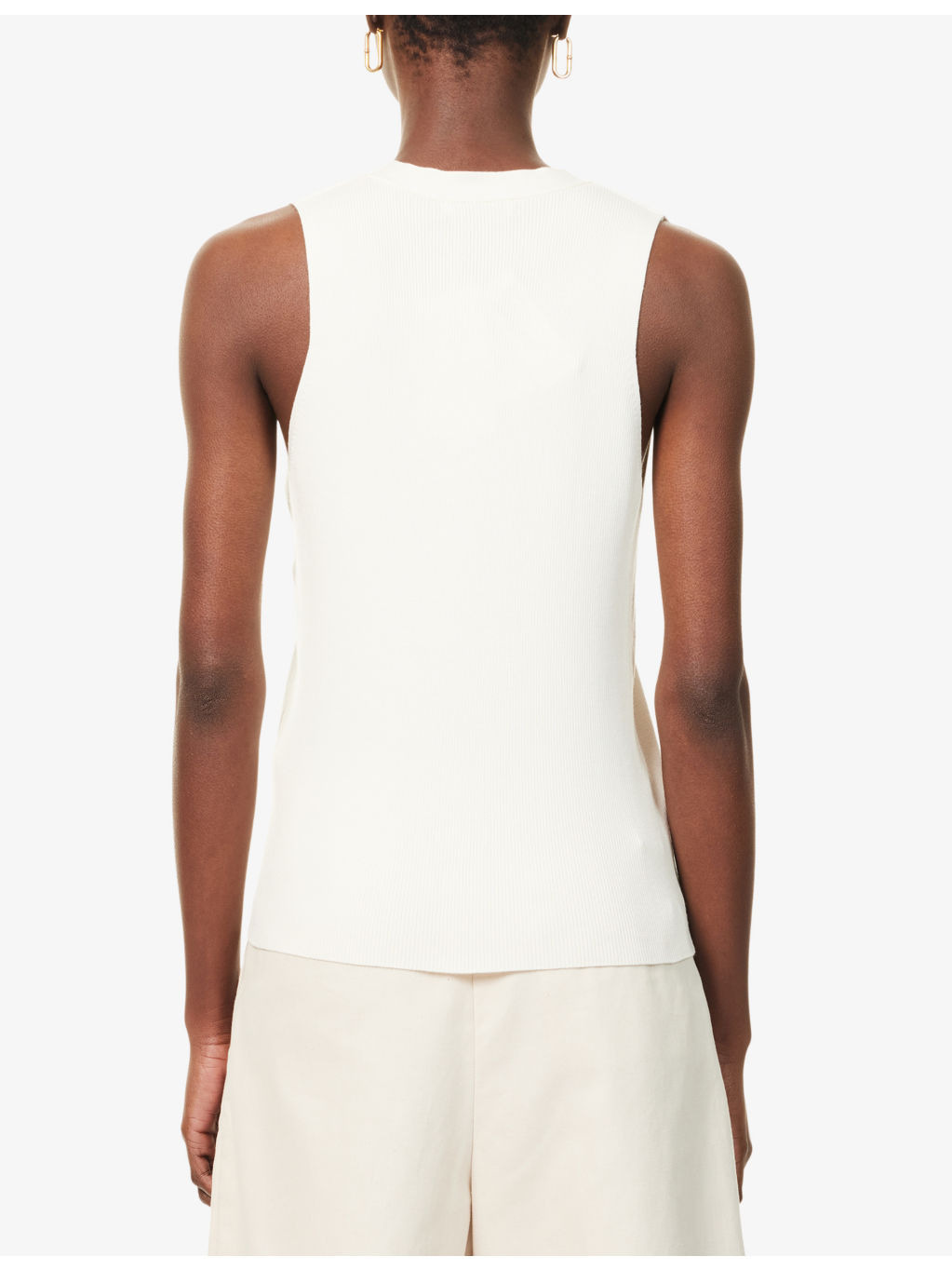 Lawrence V-Neck Stretch-Wool Blend Vest - 4
