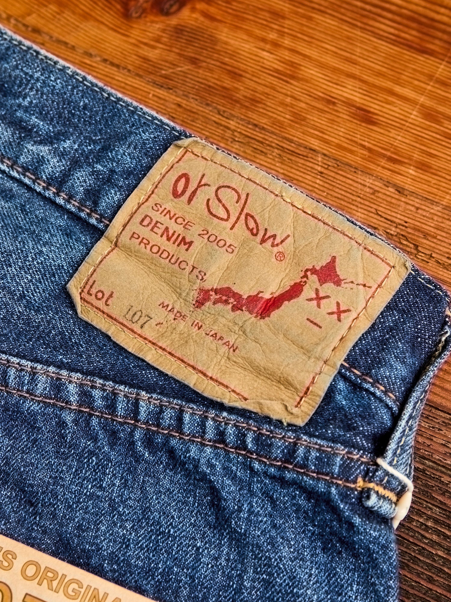 107 "2 Year Wash" 13.5oz Selvedge Denim - Ivy Fit - 13