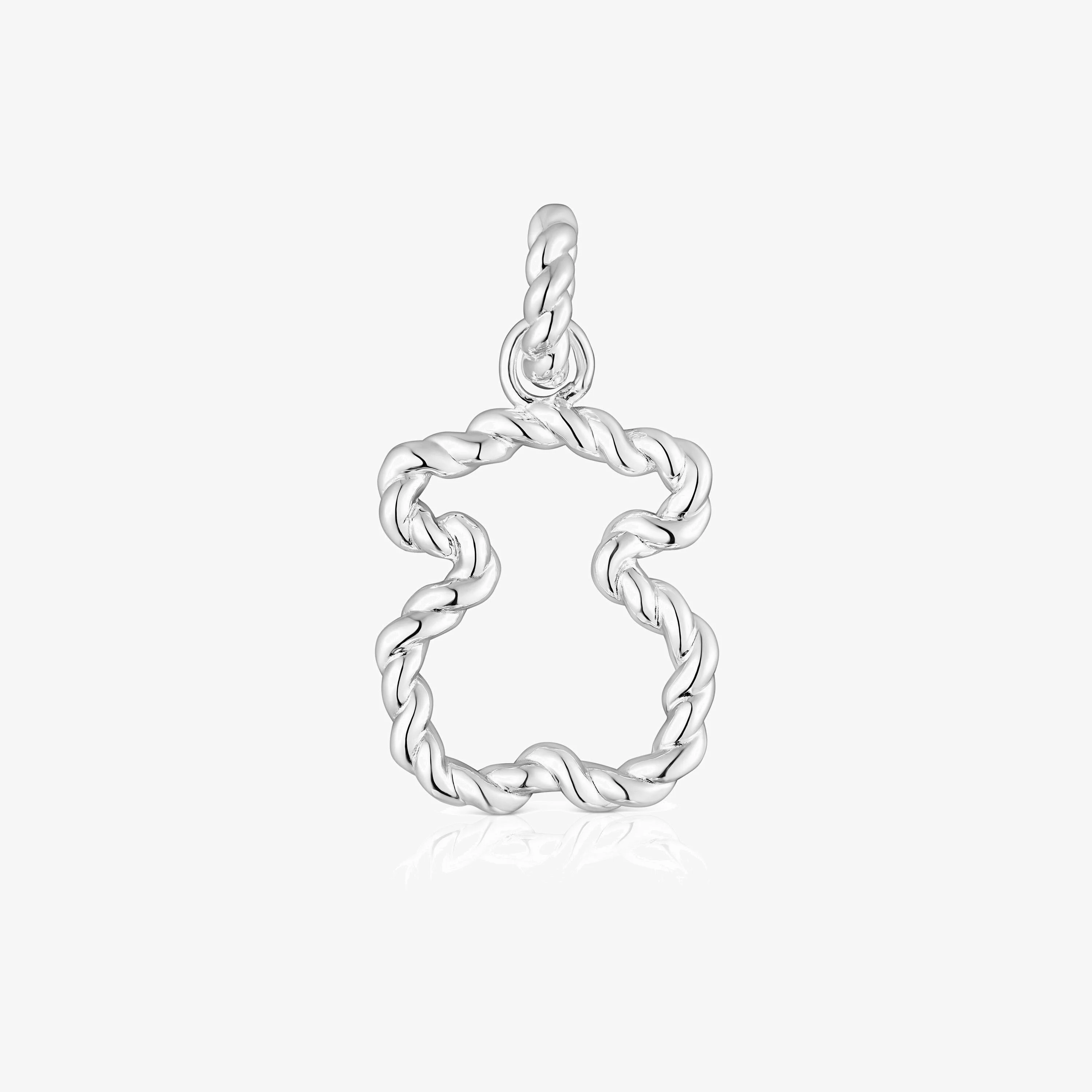 Twisted Pendant with bear silhouette - 1