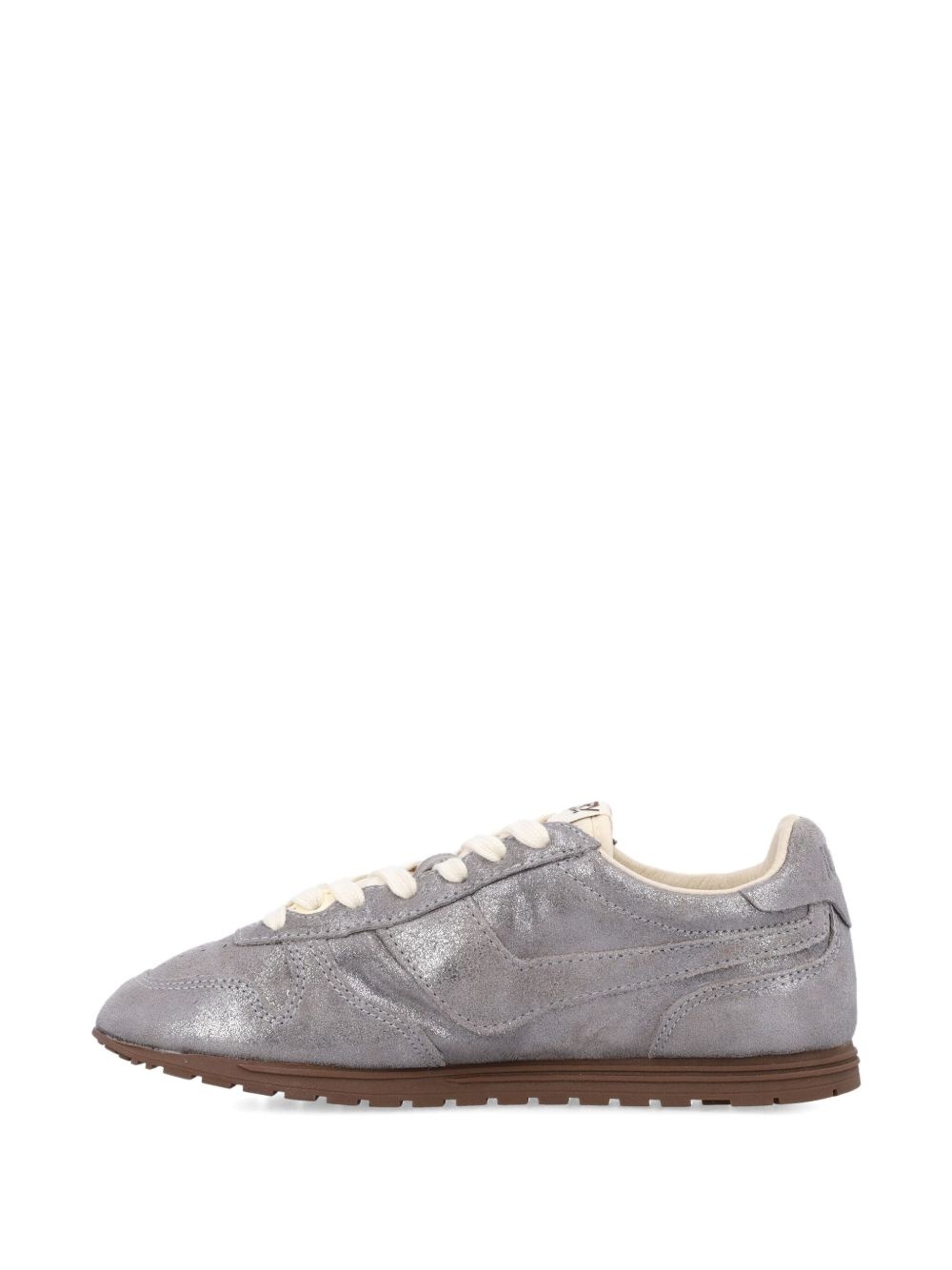 Windspin metallic leather sneakers - 4