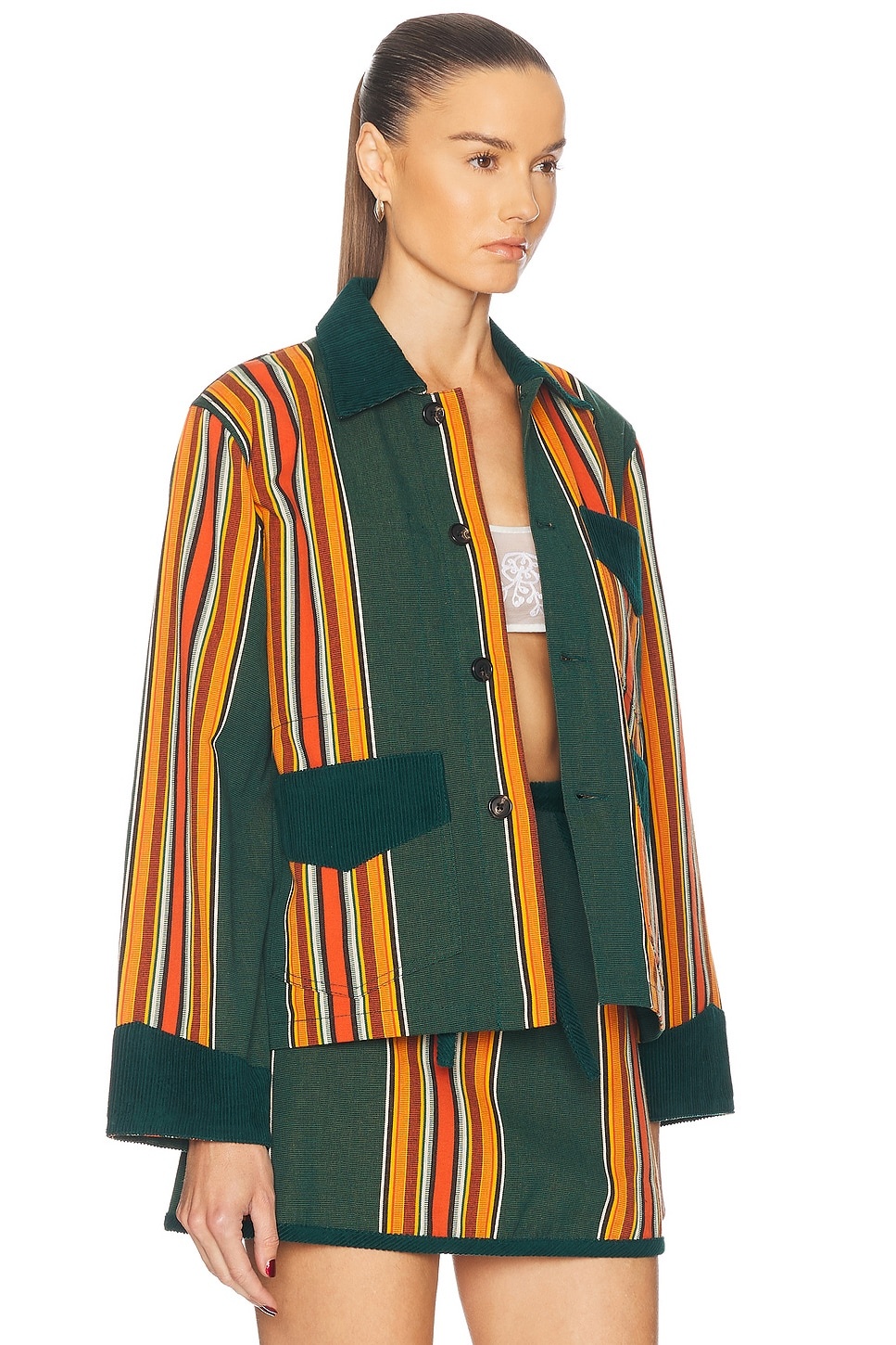 Parakeet Stripe Craft Jacket - 2