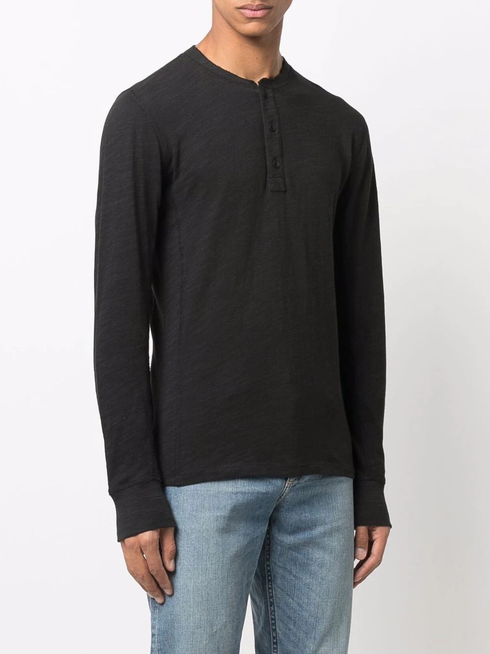long-sleeve cotton top - 3