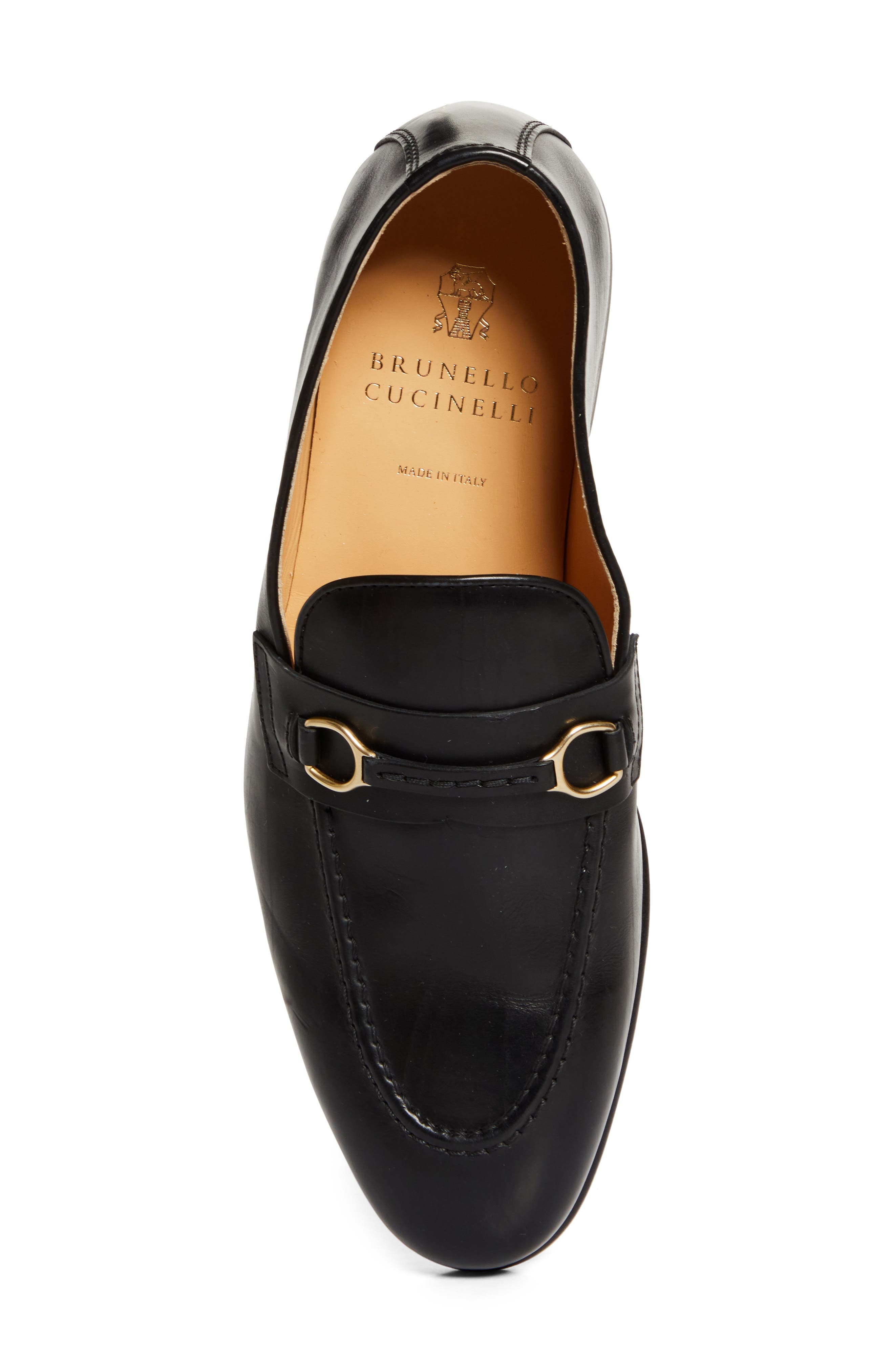 Brunello Cucinelli Loafer in C101 Black at Nordstrom - 5