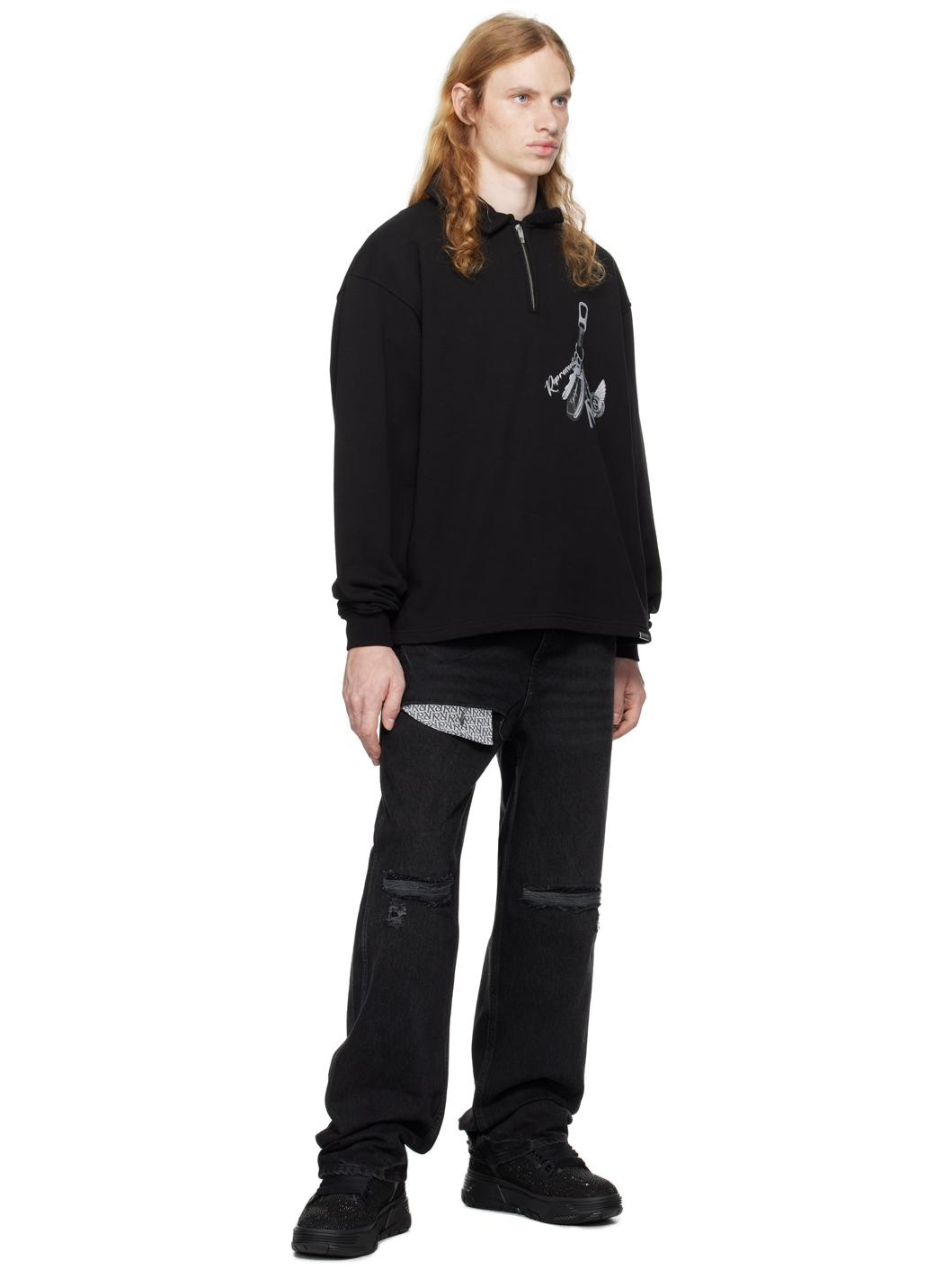 Black 'Keys to the Club' Sweatshirt - 4