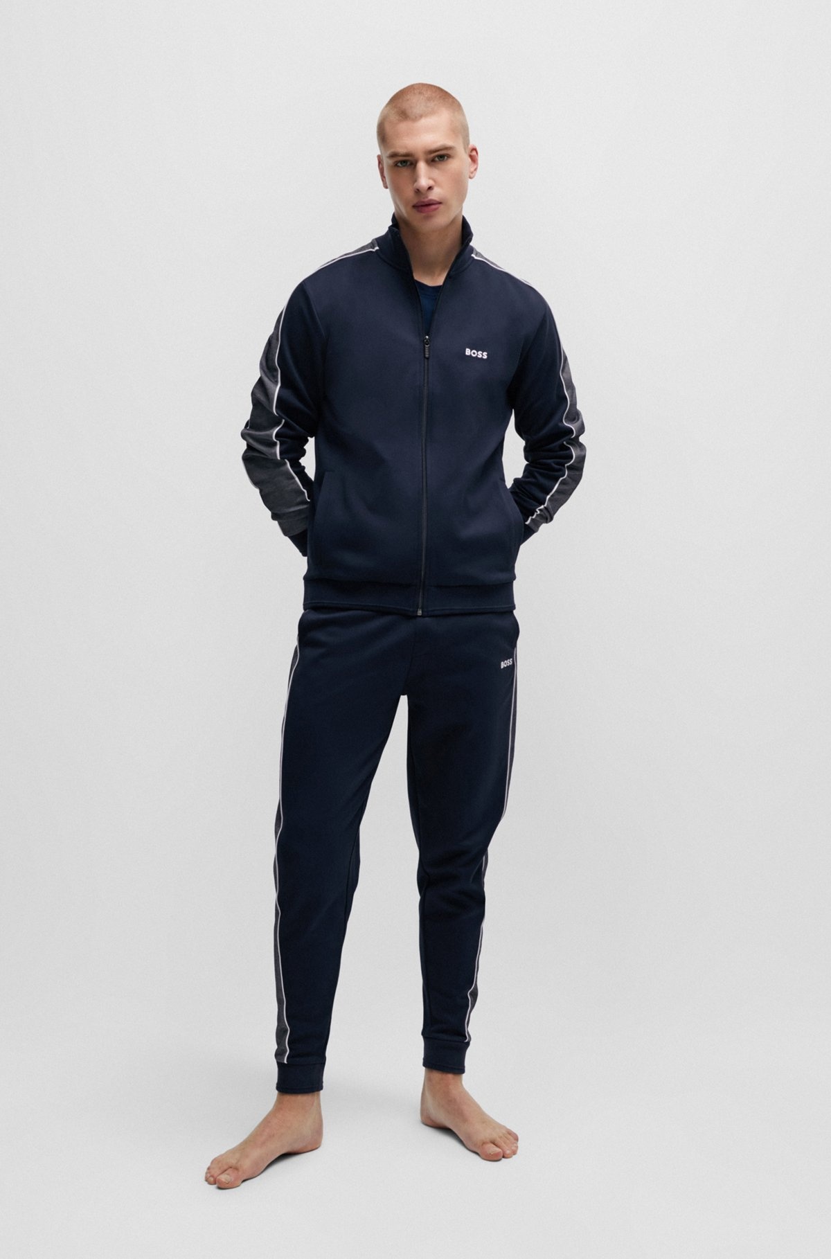 TRACKSUIT BOTTOMS WITH EMBROIDERED LOGO - 3