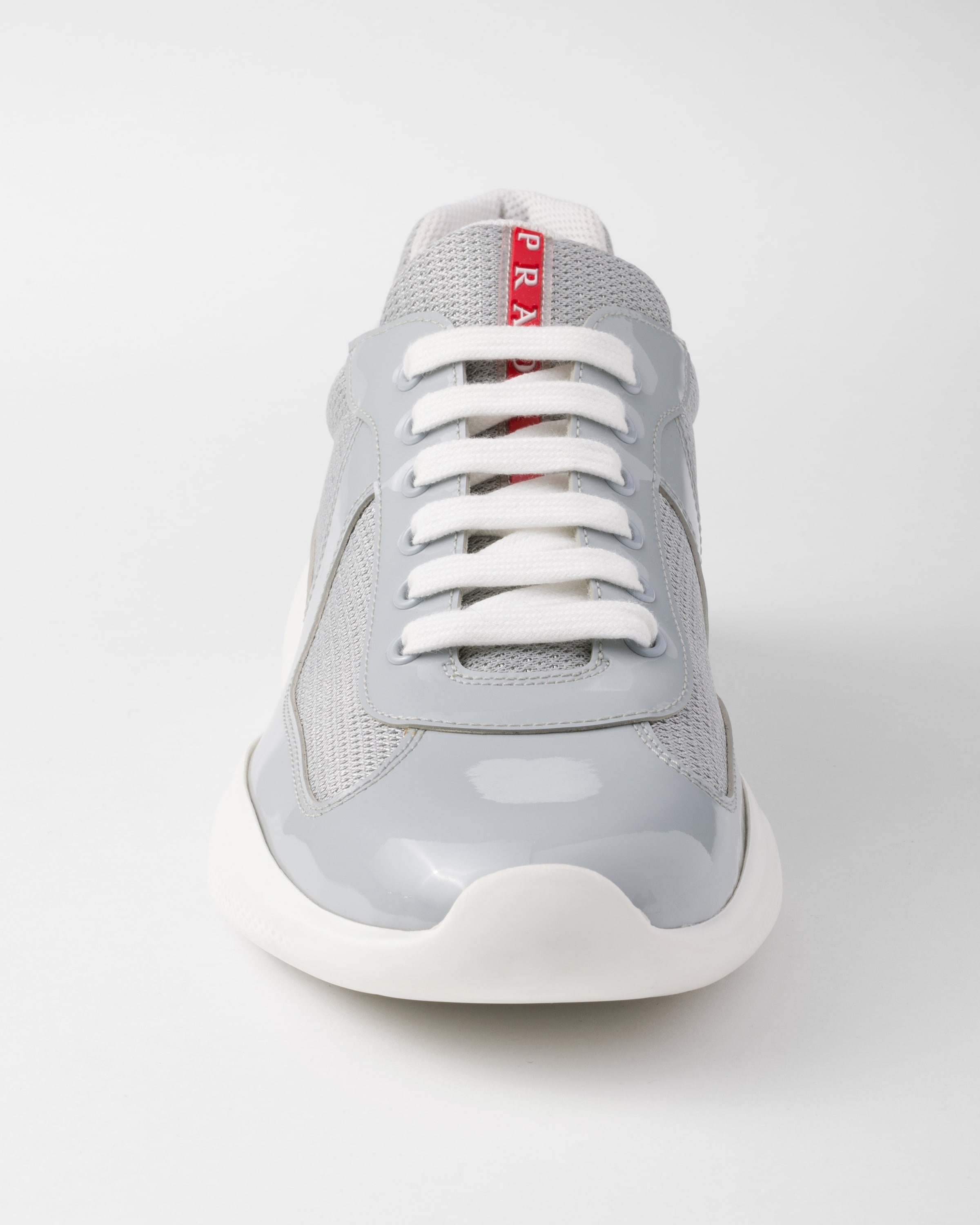 Patent leather and technical fabric Prada America's Cup sneakers - 5