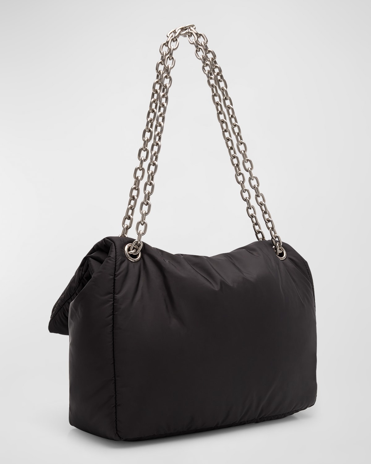 BALENCIAGA Monaco Medium Recycled Nylon Shoulder Bag