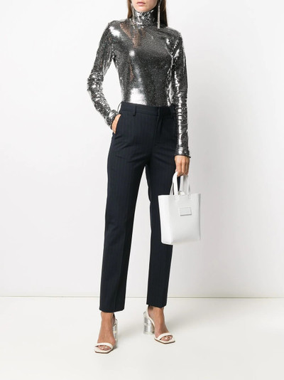 MM6 Maison Margiela chain-mail sequinned top outlook