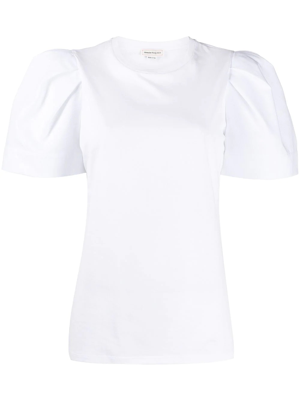 puff-sleeve slim-fit t-shirt - 1