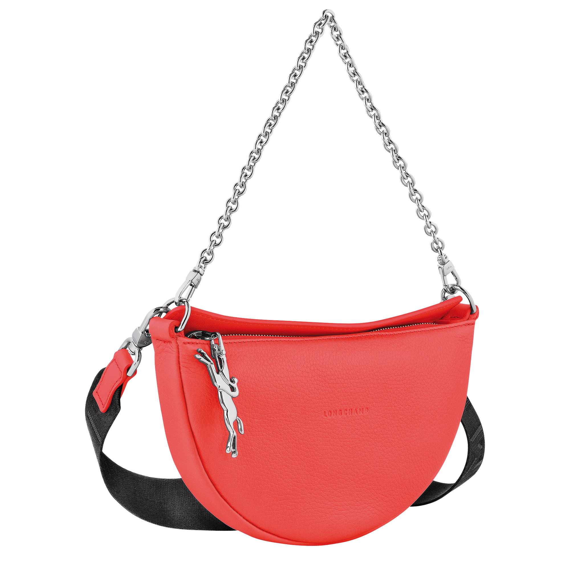 Smile S Crossbody bag Strawberry - Leather - 3